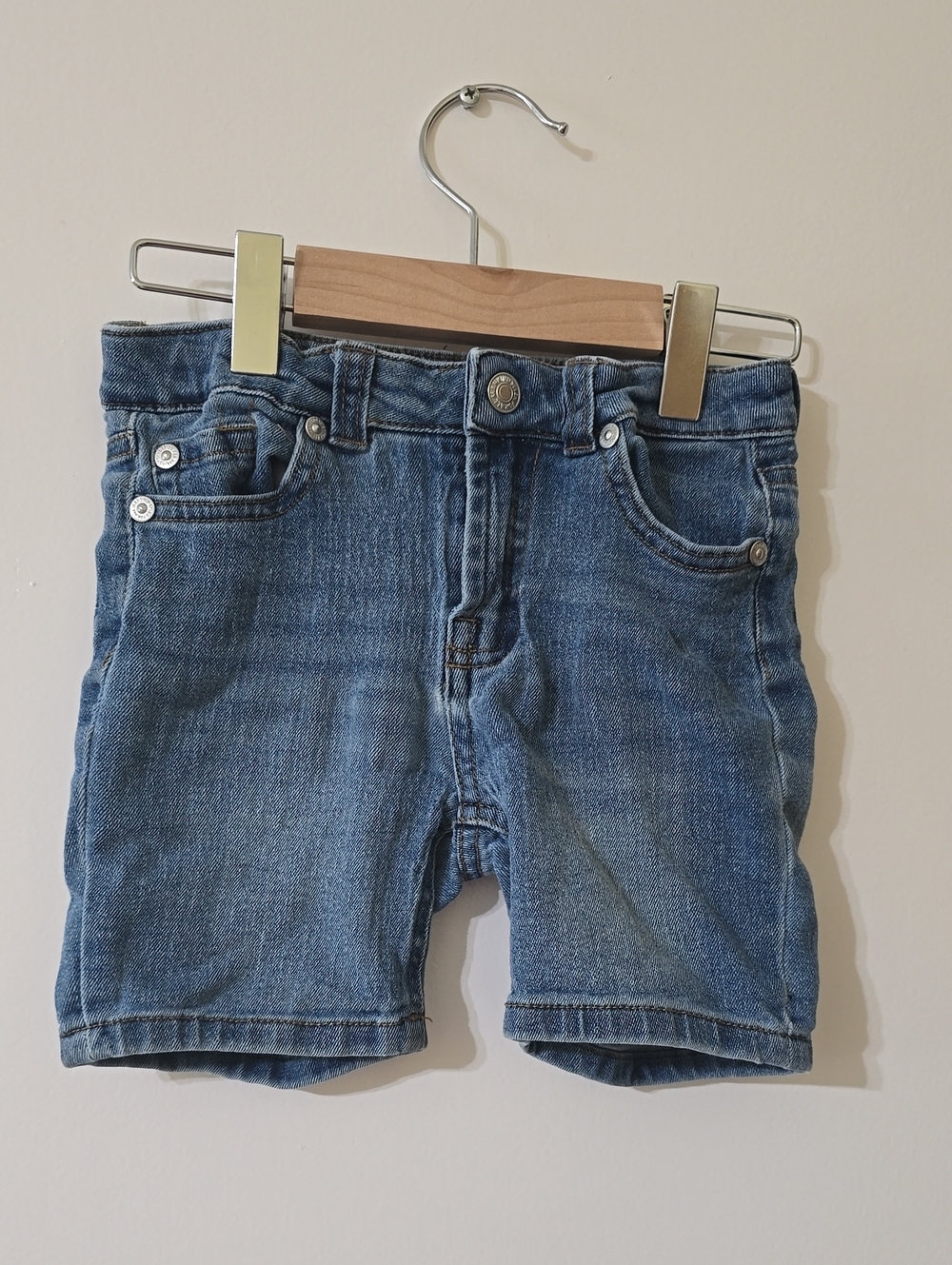 7 For All Mankind Boys Medium Blue Denim Shorts